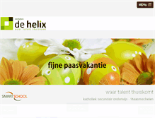 Tablet Screenshot of campusdehelix.be